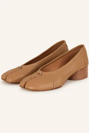 Maison Margiela Baleríny Tabi hnědá