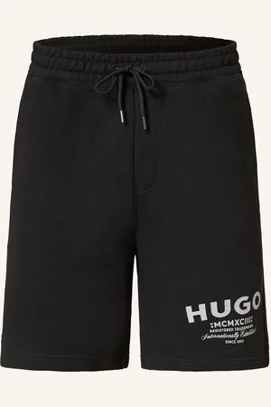 Hugo Blue Šortky Z Mikinové Látky Nomario černá