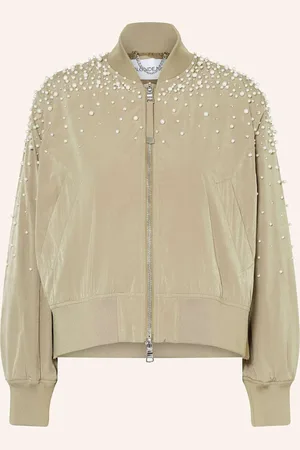 Blonde No.8 Blouson Susan S Ozdobnými Perličkami zelená