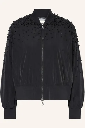 Blonde No.8 Blouson Susan S Ozdobnými Perličkami černá