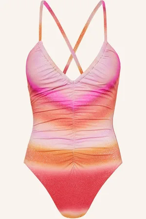 Seafolly Plavky Spectrum S Třpytivou Přízí růžová růžová oranžová