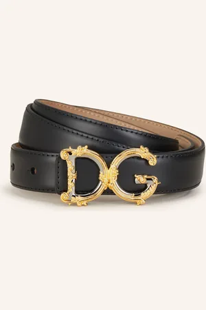 Dolce & Gabbana Kožený Opasek černá