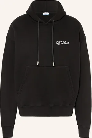 OFF-WHITE Mikina S Kapucí černá bílá
