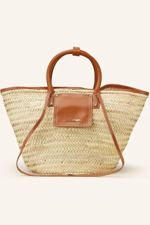 Jacquemus Shopper Le Panier Soli režná koňaková