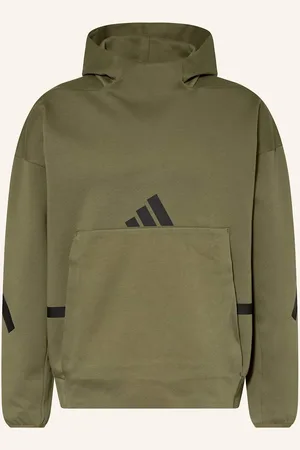 adidas Mikina S Kapucí olivová