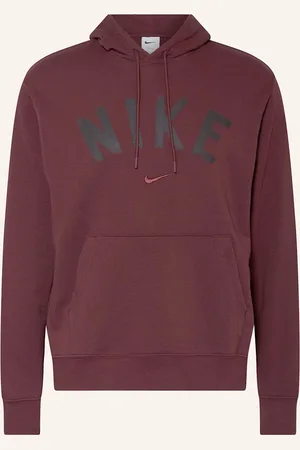 Nike Mikina S Kapucí Swoosh Dri-Fit tmavě červená
