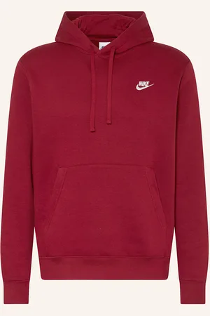 Nike Mikina S Kapucí tmavě červená