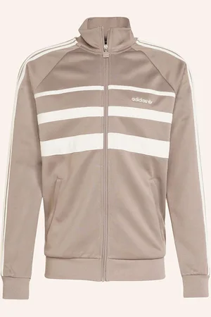 adidas Tréninková Bunda First Tt černošedá krémová