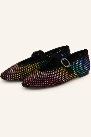 Kurt Geiger Baleríny Typu Mary Jane Mayfair S Ozdobnými Kamínky černá