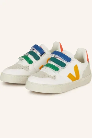 Veja Sneakersy V-10 bílá světle šedá tmavě žlutá
