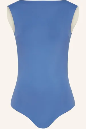 MYMARINI Oboustranné High Neck Plavky Seabody S Uv Ochranou 50+ modrá velbloudí