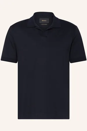 HUGO BOSS Žerzejová Polokošile L-Parson tmavě modrá