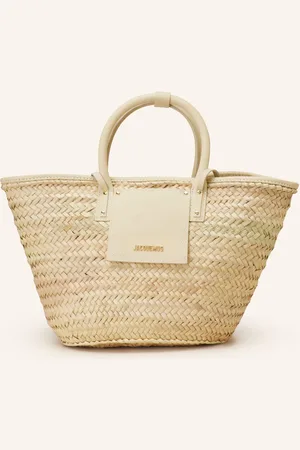 Jacquemus Shopper Le Panier Soli světle hnědá režná