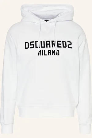 Dsquared2 Mikina S Kapucí Cool Fit bílá