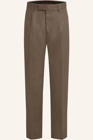 Ermenegildo Zegna Chino Kalhoty Regular Fit černošedá