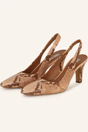 PARIS TEXAS Slingpumps S Otevřenou Patou Belle Tacco růžová tmavě hnědá
