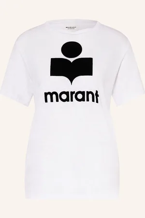 Marant Etoile Tričko Zewel Ze Lnu bílá