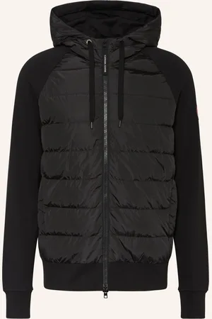 Canada Goose Mikinová Bunda Hybridge Huron Ze Směsi Materiálů černá