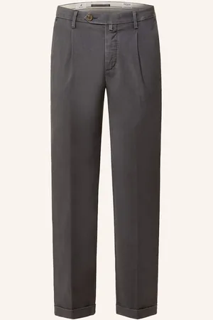 MYTHS Kalhoty Slim Fit černá