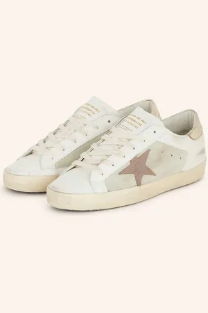 Golden Goose Sneakersy Super-Star bílá světle zelená hnědá