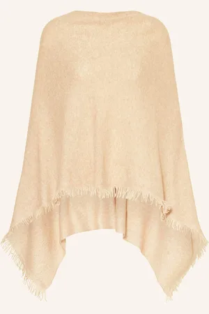 REPEAT cashmere Kašmírové Pončo velbloudí