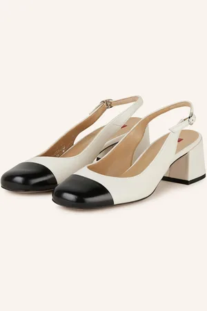Högl Slingpumps S Otevřenou Patou krémová černá