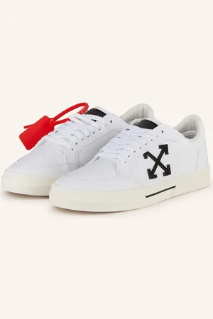 OFF-WHITE Sneakersy New Low Vulcanized Canvas bílá černá