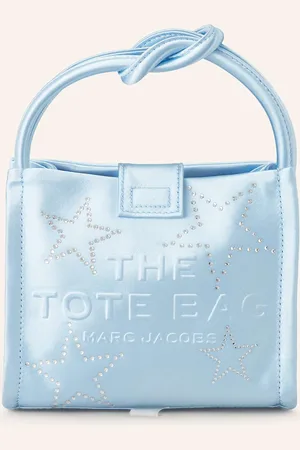 Marc Jacobs Kabelka The Star Satin Mini Tote Bag S Ozdobnými Kamínky tmavě modrá