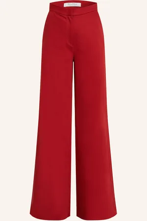Max Mara Marlene Kalhoty Ruggero červená