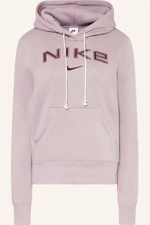 Nike Mikina S Kapucí Sportswear Phoenix růžová tmavě červená