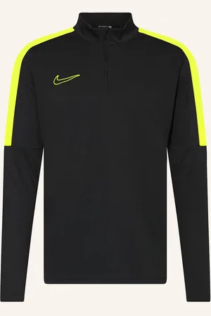 Nike Tričko S Dlouhým Rukávem Dri-Fit Academy 23 tmavě šedá neonově žlutá