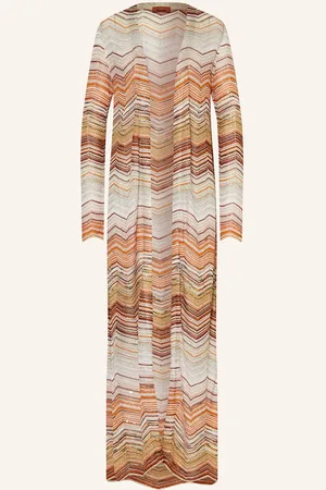 Missoni Úpletový Kardigan S Třpytivou Přízí A Flitry oranžová růžová krémová