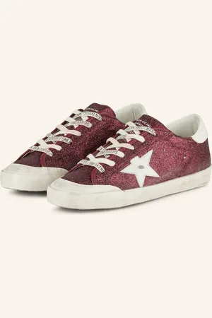 Golden Goose Sneakersy Super-Star tmavě červená bílá