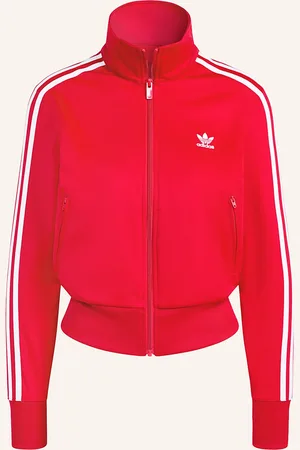 adidas Mikinová Bunda Firebird Tt červená bílá