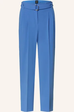 HUGO BOSS 7 8 Kalhoty Tapiah modrá