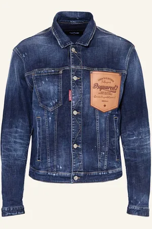 Dsquared2 Džínová Bunda Over Jean tmavě modrá