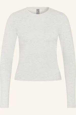 Sweaty Betty Tričko S Dlouhým Rukávem Essential Sculpt světle šedá
