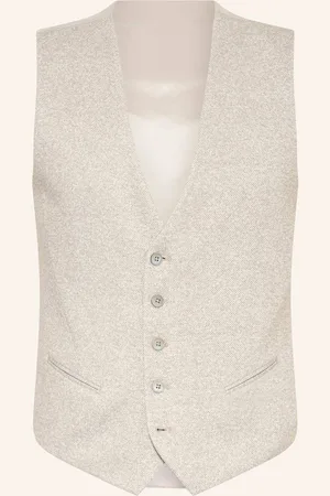 PAUL Oboustranná Obleková Vesta Extra Slim Fit Z Žerzeje