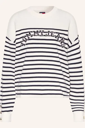 Tommy Hilfiger Svetr bílá tmavě modrá