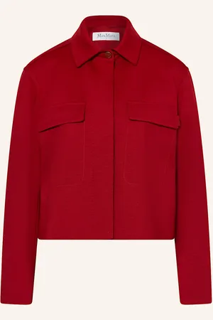 Max Mara Bunda Talamo tmavě červená