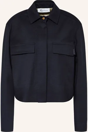 Max Mara Bunda Talamo tmavě modrá