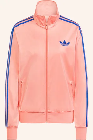 adidas Tréninková Bunda Firebird lososová modrá
