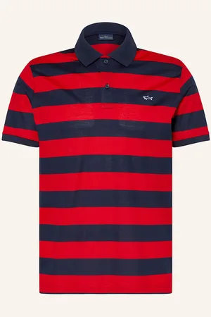 Paul & Shark Polokošile Z Piké červená tmavě modrá