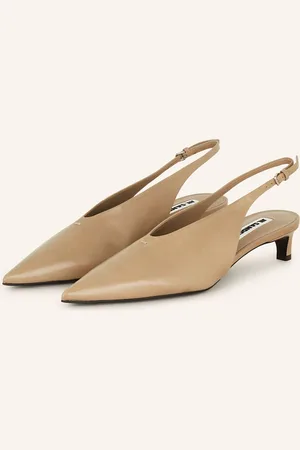 Jil Sander Slingpumps S Otevřenou Patou béžová