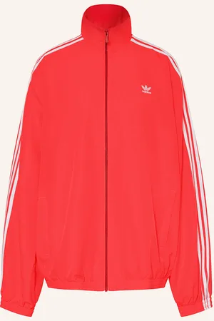 adidas Oversized Bunda Firebird červená bílá