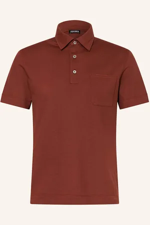 Ermenegildo Zegna Polokošile Z Piké hnědá
