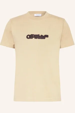 OFF-WHITE Tričko béžová