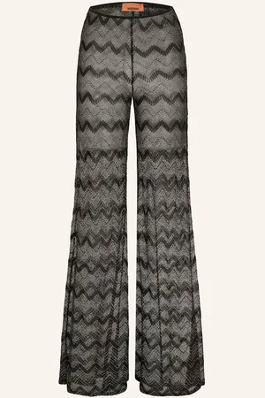 Missoni Síťované Kalhoty S Třpytivou Přízí černá