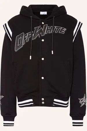 OFF-WHITE College Bunda černá bílá