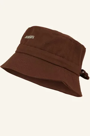 Jacquemus Klobouk Bucket Hat Le Bob Gadjo tmavě hnědá